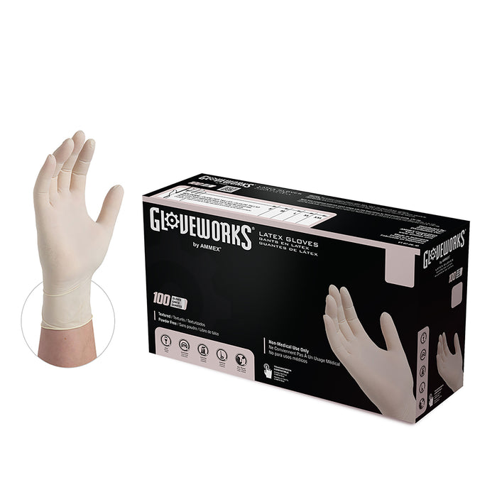 Gloveworks® Industrial Ivory Latex Gloves